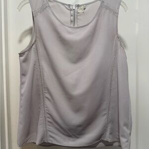 Paper Crane Light Gray Sleeveless Blouse